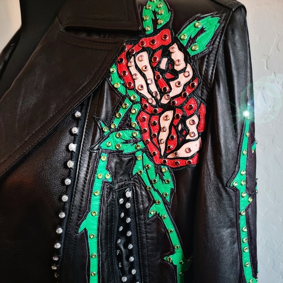 Kippy's Gorgeous Brand New Leather Motorcycle Jacket - Picture 11 of 17